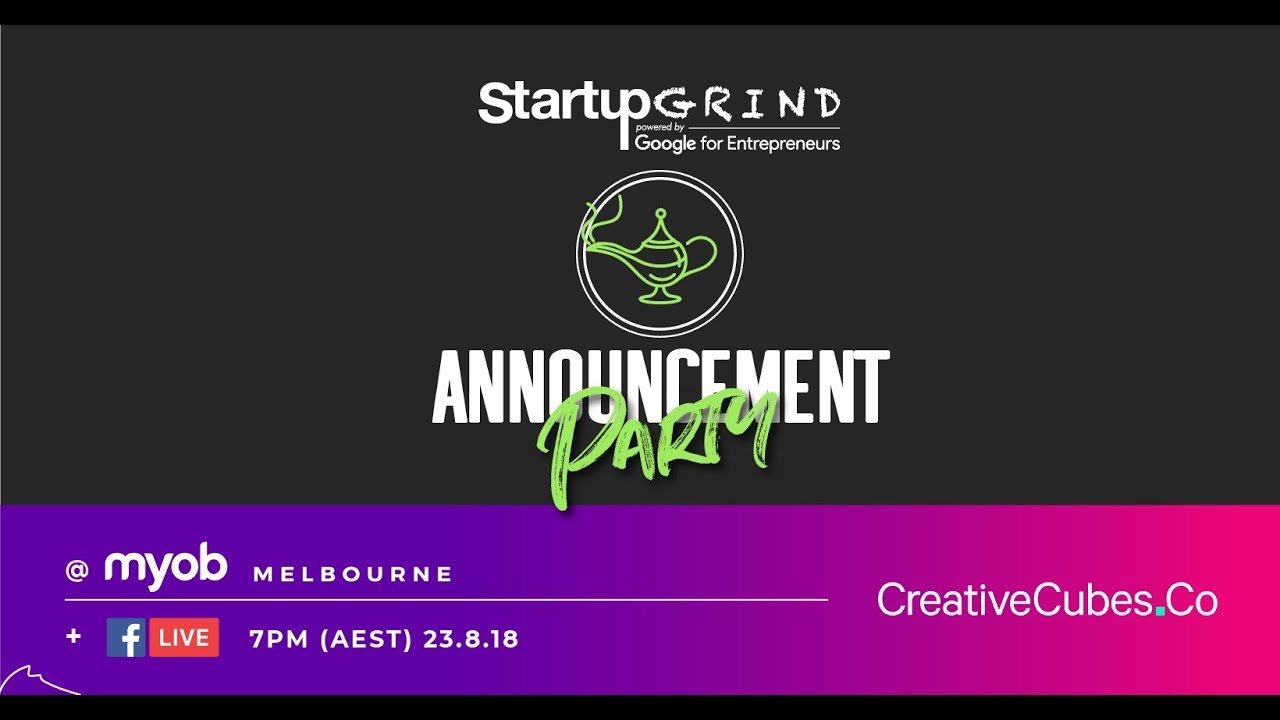 Startup Grind Special Announcement