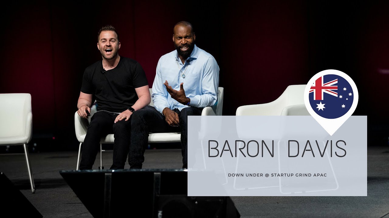 Baron Davis On Stage In Melbourne Australia For Startup Grind APAC