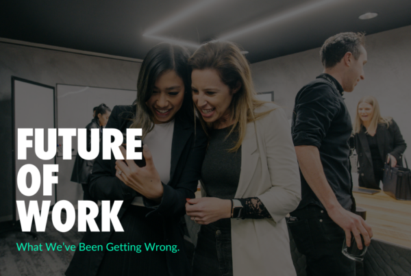 misconceptions about the Future of Work, including hybrid work, AI impacts, re-skilling, and employee wellbeing.
