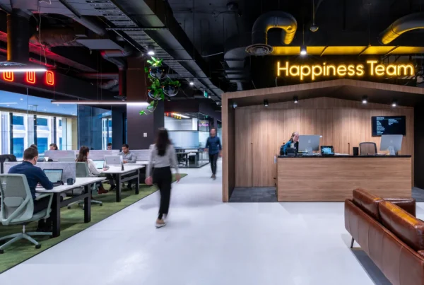 Growing teams using flexible office space designed for office space scalability